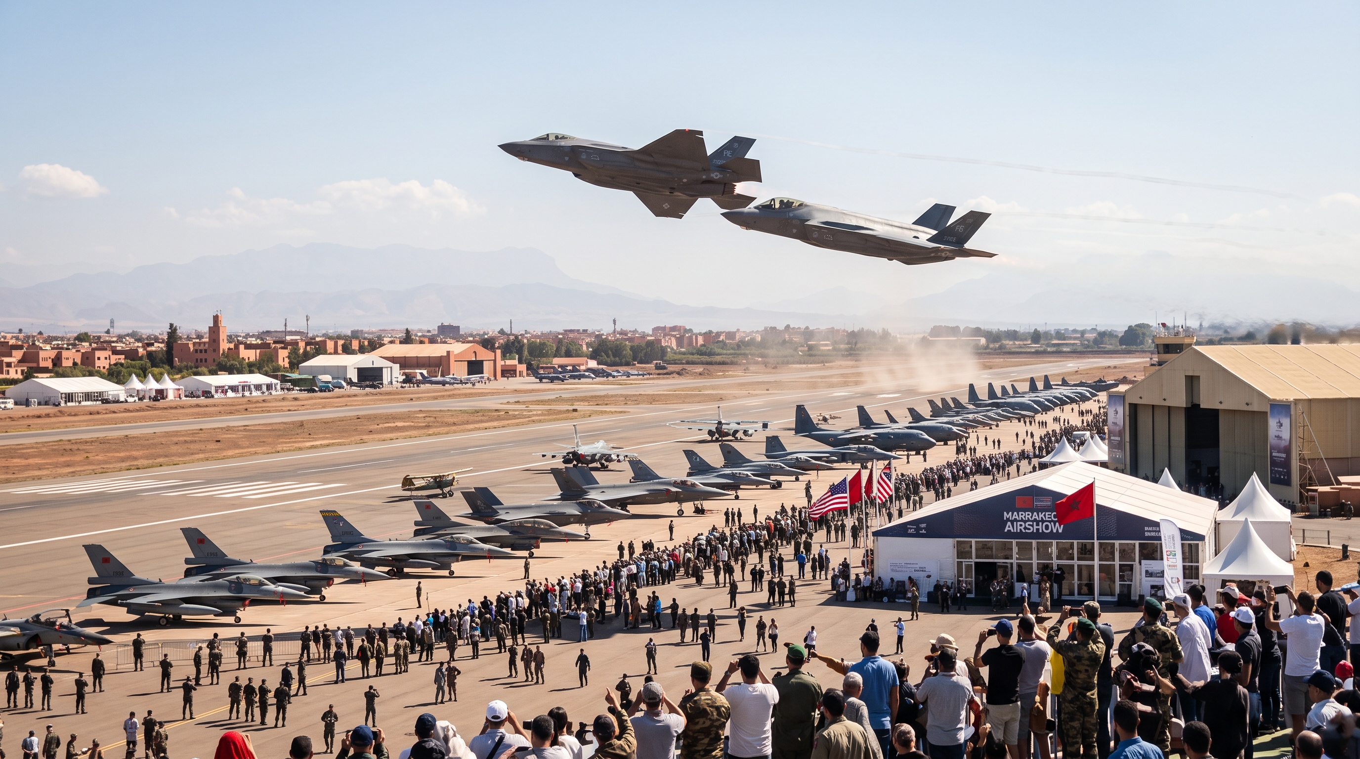 Le Maroc explore les chasseurs F-35 au Marrakech Airshow, consolidant son leadership en matière de défense en Afrique