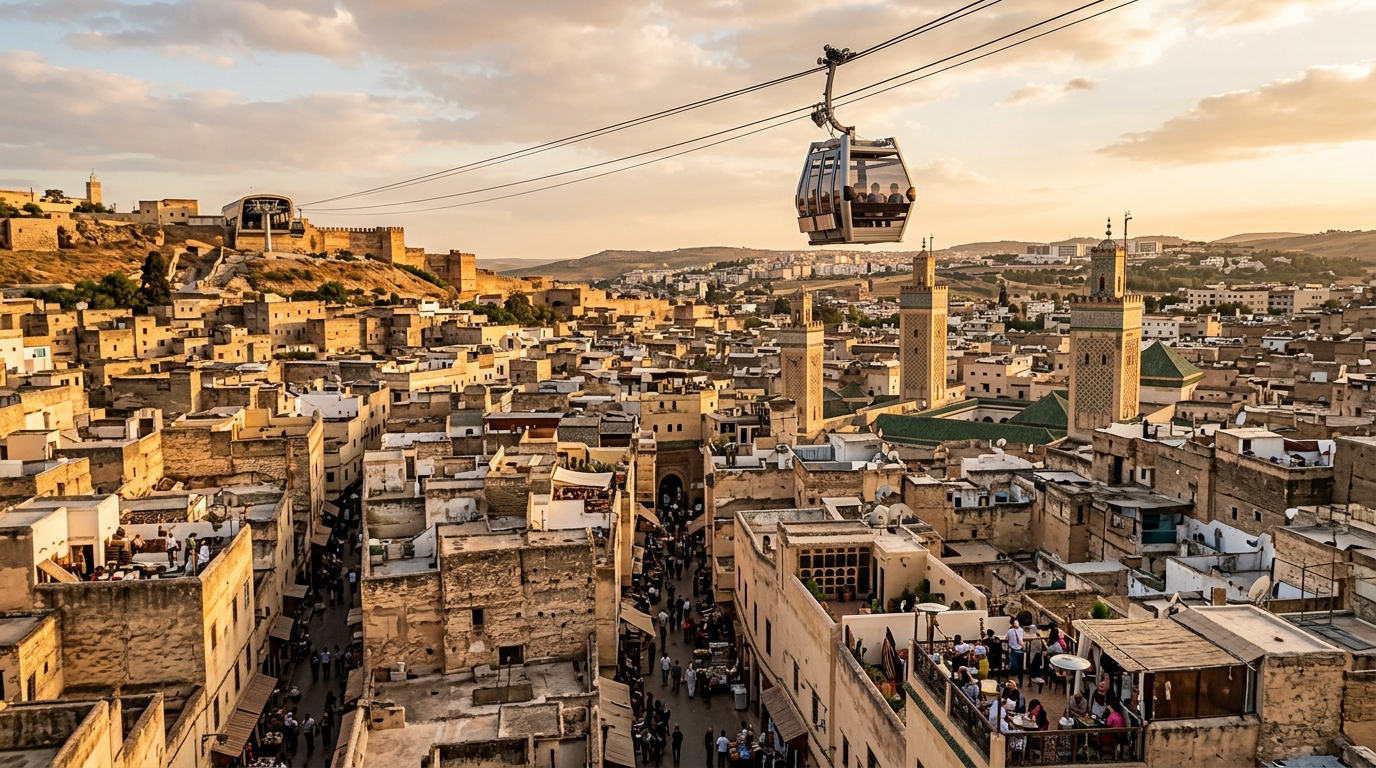 فاس تدرس مشروع تلفريك سياحي يربط معالم مدينتها العتيقة
