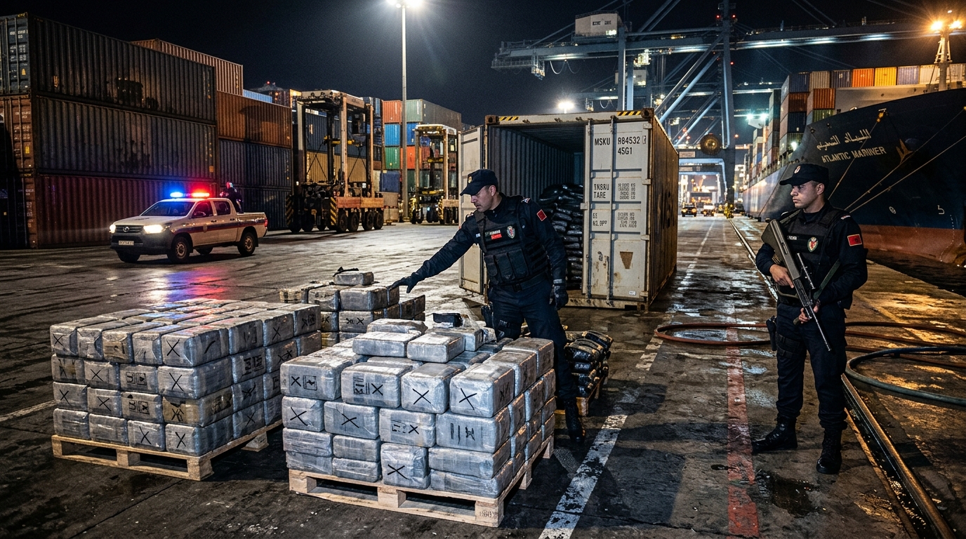 Marruecos incauta más de una tonelada de cocaína con destino a Amberes