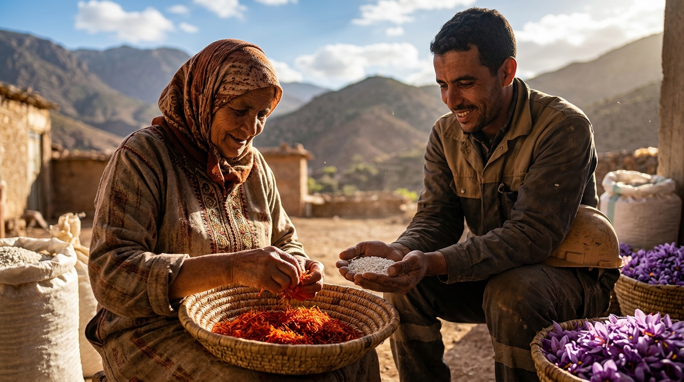 Red Gold Meets White Gold: How Morocco's Saffron and Phosphate Synergy Empowers Rural Entrepreneurs