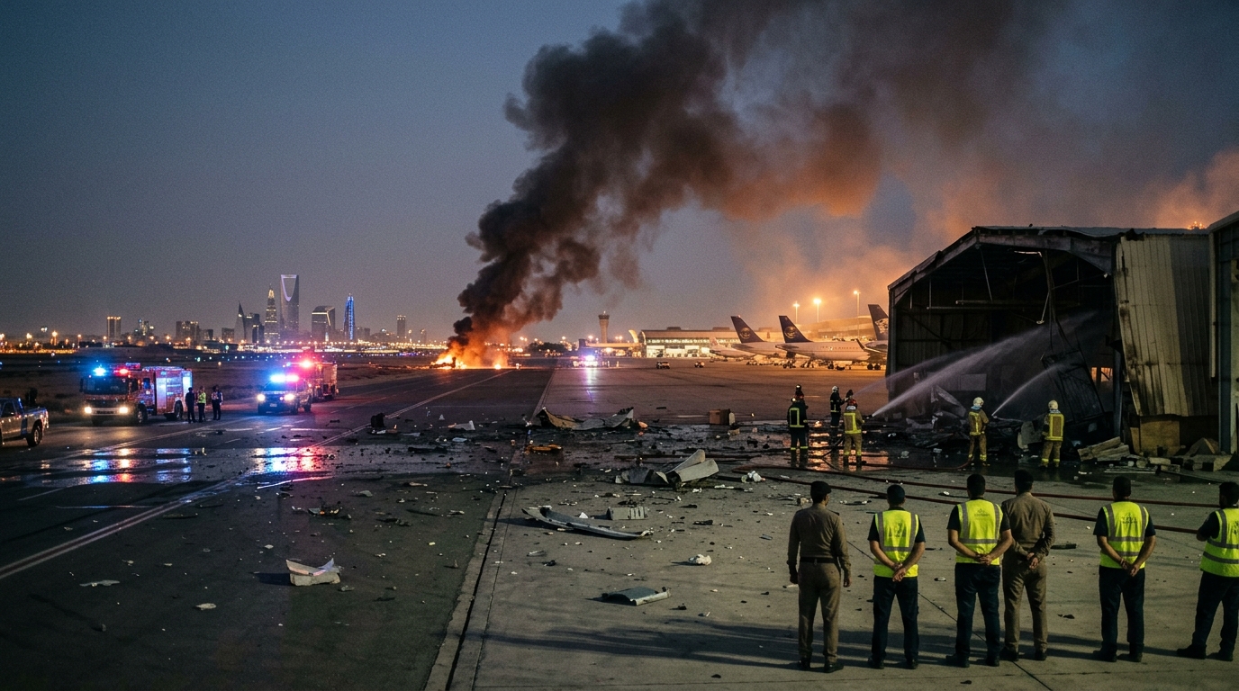 Ataque de los hutíes contra el aeropuerto de Riad deja 12 muertos y expone fallos defensivos