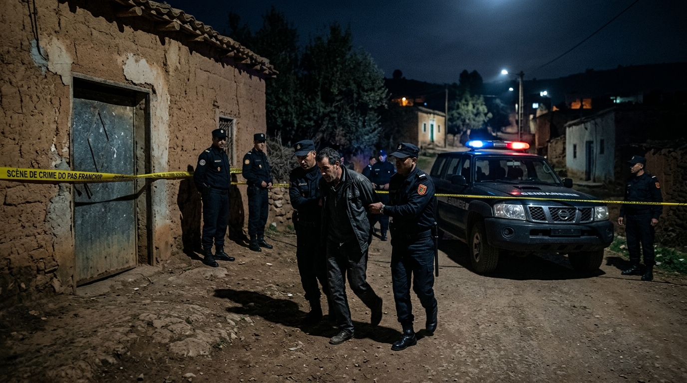 Tragedie in Dkhissa: Man gearresteerd nabij Meknes na dodelijke aanval op bejaarde moeder